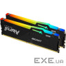Модуль пам'яті KINGSTON FURY Beast RGB EXPO Black DDR5 5600MHz 128GB Kit 2x64GB (KF556C36BBEAK2-128)