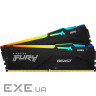 Модуль пам'яті KINGSTON FURY Beast RGB EXPO Black DDR5 5600MHz 128GB Kit 2x64GB (KF556C36BBEAK2-128)