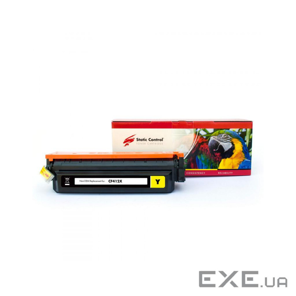 Картридж Static Control HP CF412X (410X), Canon 046H yellow Parrot (002-01-LF412X)