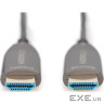 Кабель мультимедійний HDMI M to HDMI M 20m 8K AOC hybrid-fiber black Digitus (AK-330126-200-S)