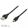 Дата кабель USB 2.0 AM to Mini 5P 1.8m Digitus (AK-300130-018-S)