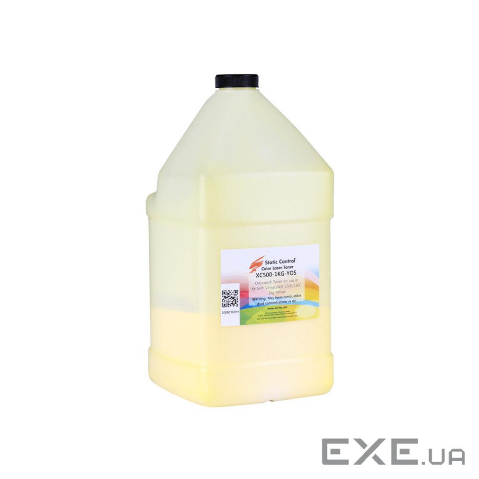 Тонер Xerox VersaLink C500/C600 1кг yellow Static Control (XC500-1KG-YOS)