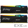 Модуль пам'яті Kingston DDR5 5200 16GB KIT (8GBx2) FURY Beast RGB (KF552C40BBAK2-16)