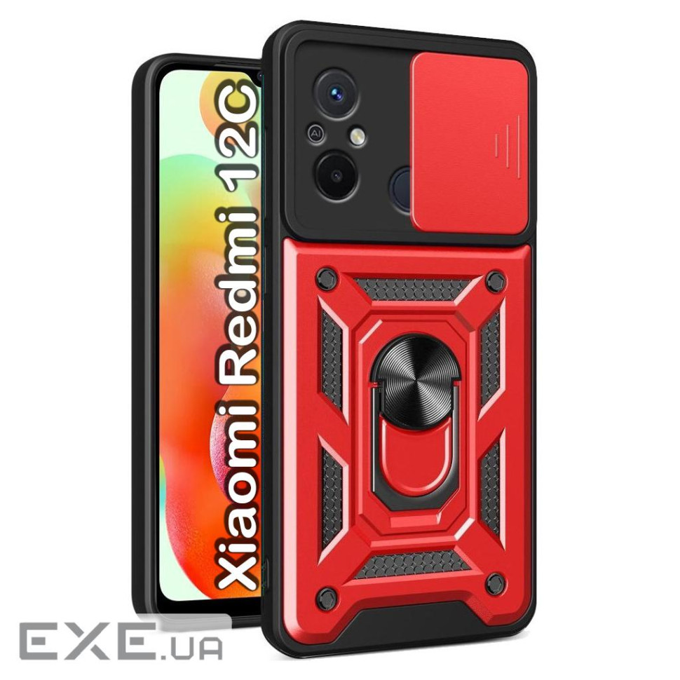 Чохол до мобільного телефона BeCover Military Xiaomi Redmi 12C Red (709168)