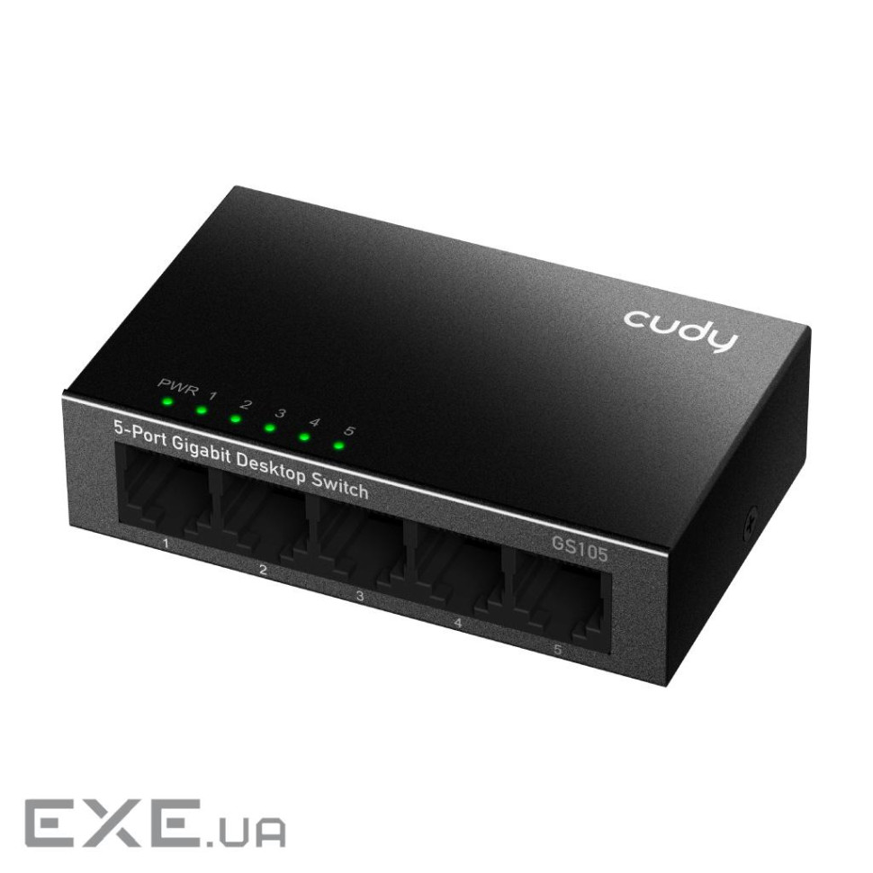 Комутатори Cudy GS105, 5-Port Gigabit Metal Switch