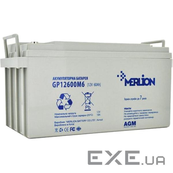 Акумуляторна батарея MERLION GP12600M6 (12В, 60Ач)