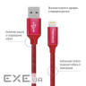 Дата кабель USB 2.0 AM to Lightning 2.0m red ColorWay (CW-CBUL007-RD)