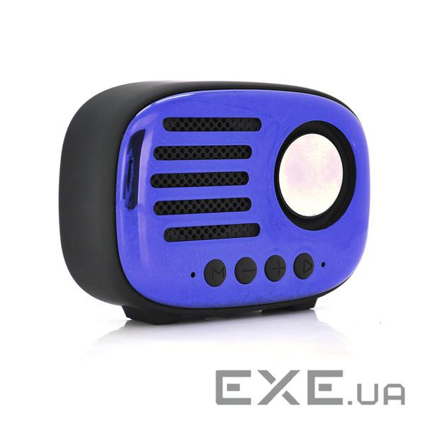 Колонка A4 Bluetooth 4.1 до 10m, 1х 5W, 4&Omega,, 600mAh, &ge,90dB, TF (YT-BTS-A4-3127 Blue)