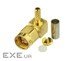 Роз&apos,єм кутовий SMA Male під обтиск RG-316 RG-188 RG-174 LMR100 SFF50 ціна за 1 шт (YT42259)