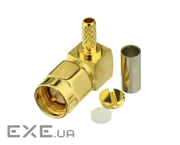 Роз&apos,єм кутовий SMA Male під обтиск RG-316 RG-188 RG-174 LMR100 SFF50 ціна за 1 шт (YT42259)