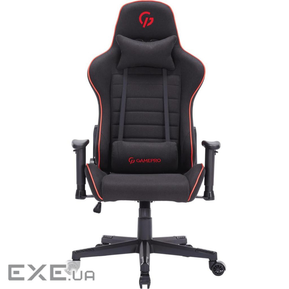 Крісло ігрове GamePro GC575FB Fabric Size L Black/Red