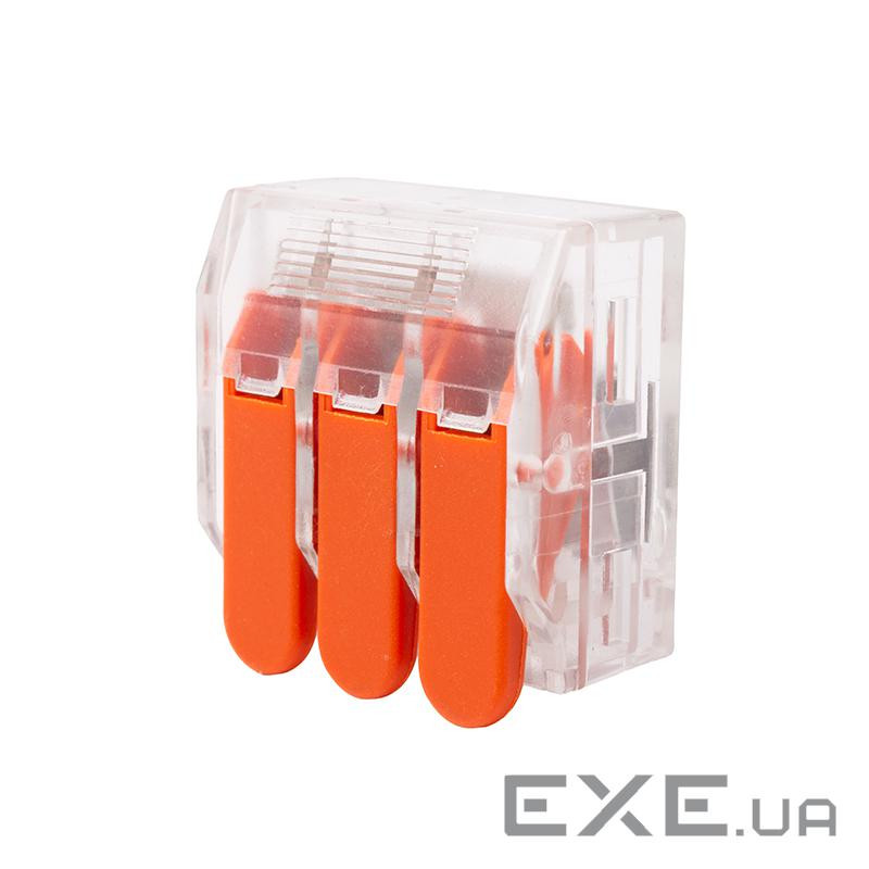 З"єднувальний роз"єм з важелем, 3x 0,5-6,0 мм2, 41A, 450V, 20 шт. (EL240456)