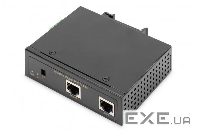 Розгалужувач DIGITUS Gigabit Ethernet PoE++ splitter, Industrial, 95W (DN-651111)