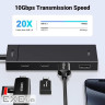 Концентратор Ugreen USB-C to 2xUSB 3.2 Gen2 + 2xUSB-C 3.2 Gen2 10Gbps CM806 black (35583)
