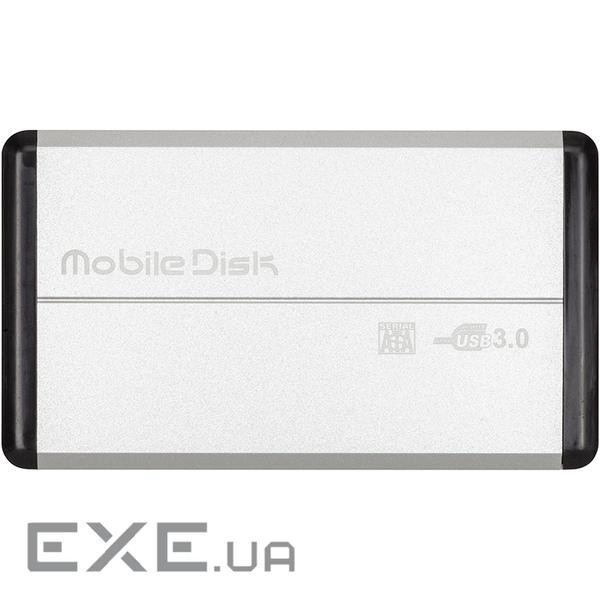 Карман зовнішній POWERPLANT 2.5" HDD 2.5" SATA to USB 3.0 Silver (HC380015)