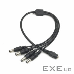 Дільник живлення DC-F=>4xDC-M (D 5,5x2,1мм) кабель завдовжки 40см (YT-DC (YT-DC-F=>4xDC-M-40)