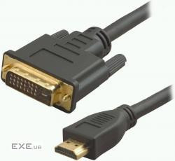 Кабель мультимедійний HDMI to DVI 24+1 1.8m Atcom (3808) (AT3808)