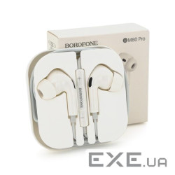 Навушники провідні BOROFONE BM80, 1.2м, White, Box (BM80W) , White, Box (BM80W)
