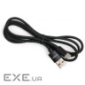 Дата кабель USB 2.0 AM to USB-C 1.0m nylon black Vinga (VCPDCTCNB1BK)