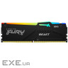 Пам"ять 8Gb DDR5, 5200 MHz, Kingston Fury Beast RGB, Black, 36-40-40, 1.25V, з раді (KF552C36BBEA-8)