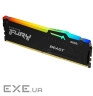 Пам"ять 8Gb DDR5, 5200 MHz, Kingston Fury Beast RGB, Black, 36-40-40, 1.25V, з раді (KF552C36BBEA-8)