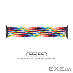 Ремінець Armorstandart Braided Solo Loop для Apple Watch 38mm/40mm/41mm Pride Edition Size (ARM64935)