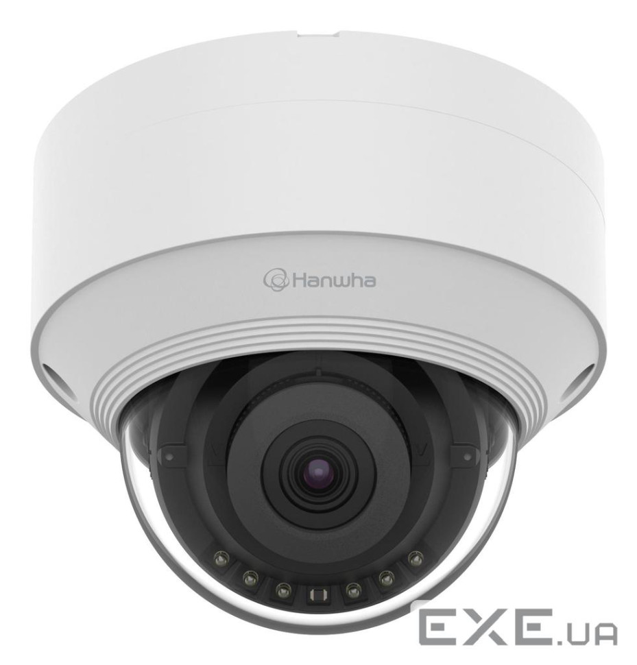 Мережева камера купольна 5MP @ 30fps, fix lens 3mm (H:100/V: 73) QNV-C8013R HANWHA (QNV-C8013R/VAP)