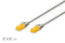 Патч-корд DIGITUS cat.6A U-UTP, 5м, AWG 26/7, Cu, LSZH, сірого кольору (DK-1613-A-050)