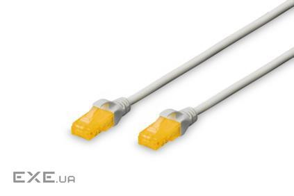 Патч-корд DIGITUS cat.6A U-UTP, 5м, AWG 26/7, Cu, LSZH, сірого кольору (DK-1613-A-050)