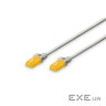 Патч-корд DIGITUS cat.6A U-UTP, 5м, AWG 26/7, Cu, LSZH, сірого кольору (DK-1613-A-050)