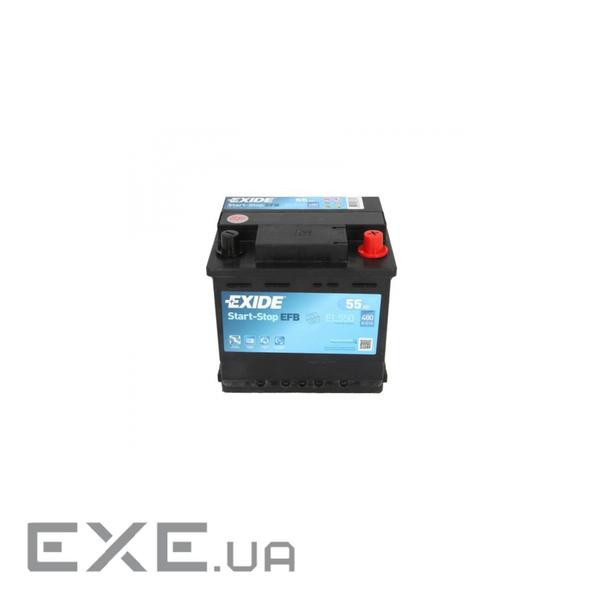 Акумулятор автомобільний EXIDE START-STOP EFB 55A (EL550)