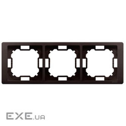 Рамка Neos BASIC 3x, шоколадный (BMRC3/47)