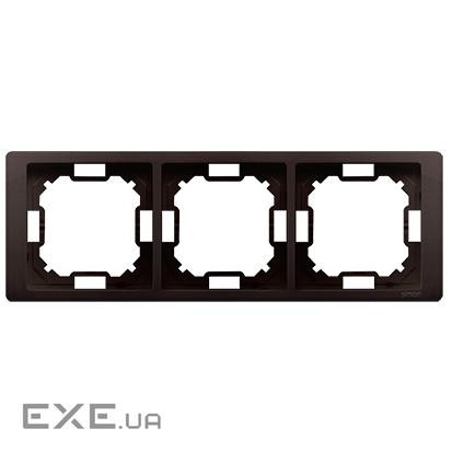 Рамка Neos BASIC 3x, шоколадный (BMRC3/47)