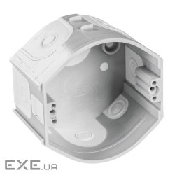 Підрозетник з еластичними вводами, з"єднуються між собою, ПВХ, сірий, &Oslash,73х45мм (KP 68/D_KA) (KP 68/D_KA)