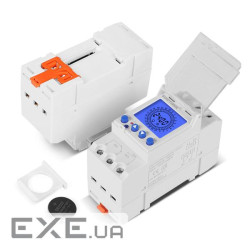 Реле часу Sinotimer TM929AK, на DIN-рейку, LCD, програмований, змінна батарея, 16А, 230 (YT-TM929AK) , 230 (YT-TM929AK)