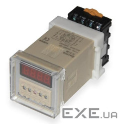 Реле часу DH48S-2Z з індикацією затримки часу + колодка для підключення, 24 VDC , 24 VDC