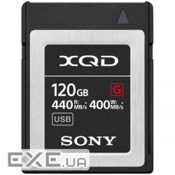 Карта пам'яті XQD Sony 120GB G Series R440MB/s W400MB/s (QDG120F)