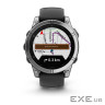 Смарт-годинник Garmin fenix E, 47mm, Stainless Steel/Black, GPS (010-03025-00)