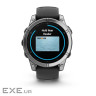 Смарт-годинник Garmin fenix E, 47mm, Stainless Steel/Black, GPS (010-03025-00)