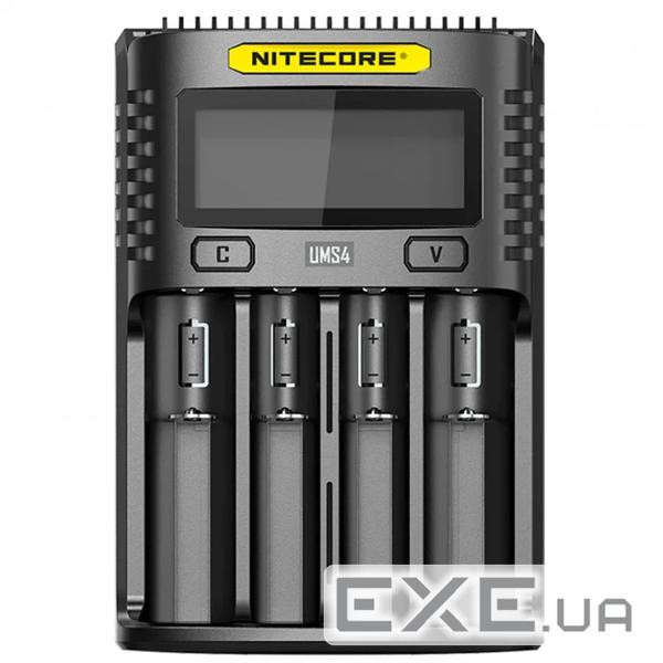 Зарядний пристрій для акумуляторів Nitecore Digicharger UMS4 (4 channels, LCD, Li-ion, IMR, Ni-Mh