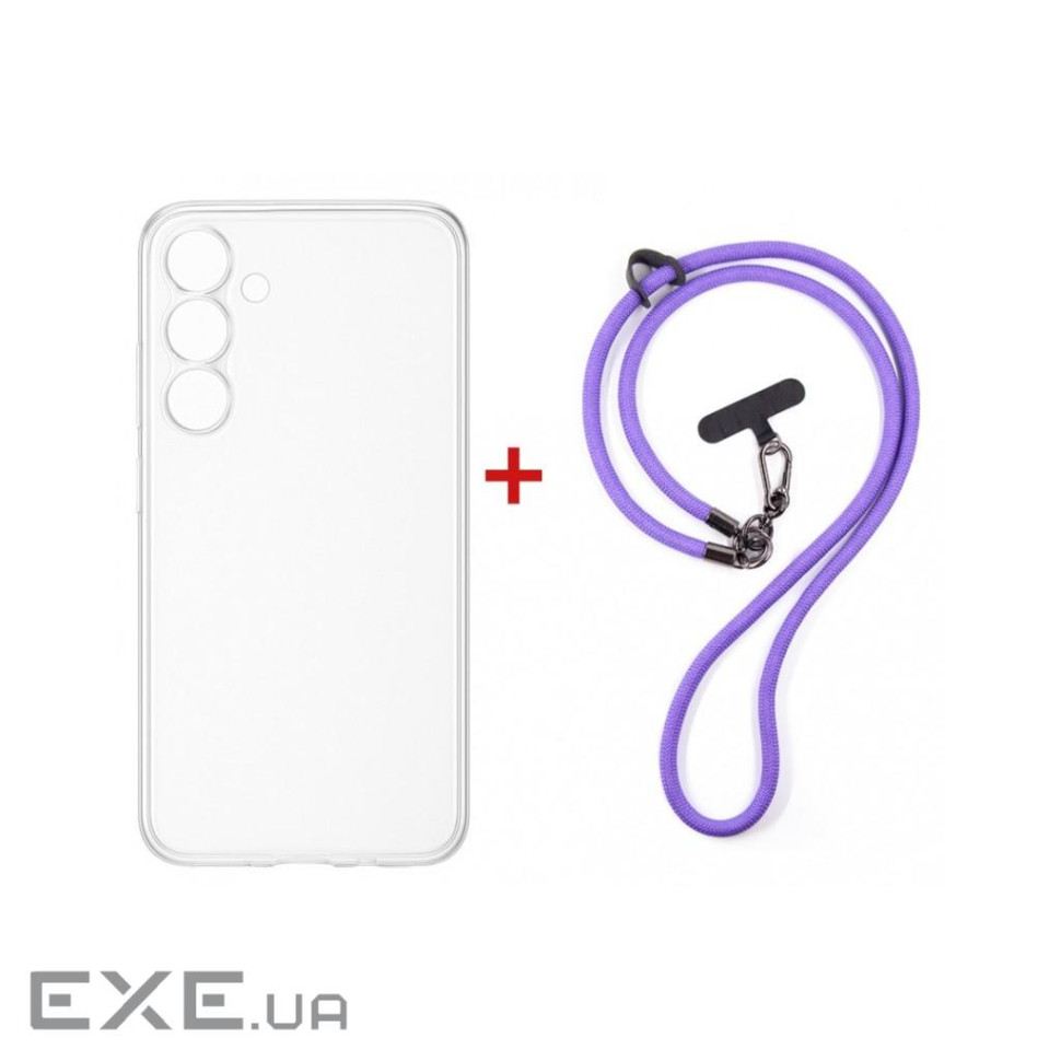 Чохол до мобільного телефона Dengos Case + Cross-body Strap Samsung Galaxy S25 FE Cl (DG-KM-CCRB-27)