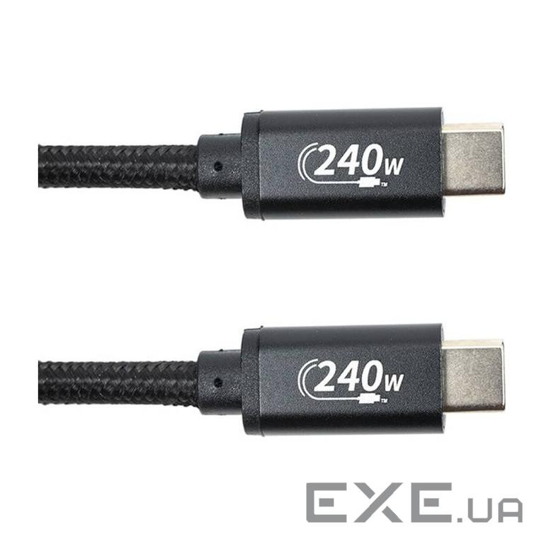 Кабель SAN GUAN USB Type-C/Type-C PD 240W 3м Black (CA914128)