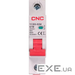 Модульний автоматичний вимикач CNC YCB9-80M 1P C10 6ka (NV821419)