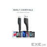 Дата кабель USB 2.0 AM to Lightning 0.25m 2.4A black Essager (EXCL-LSB01)