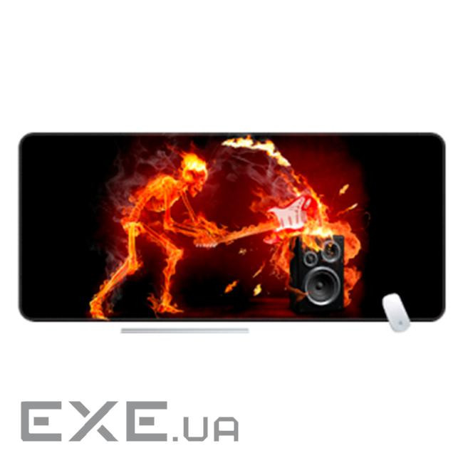 Коврик 400*800 тканинний ''Fire musician'' з боковою прошивкою, толщина 3 (S13483)