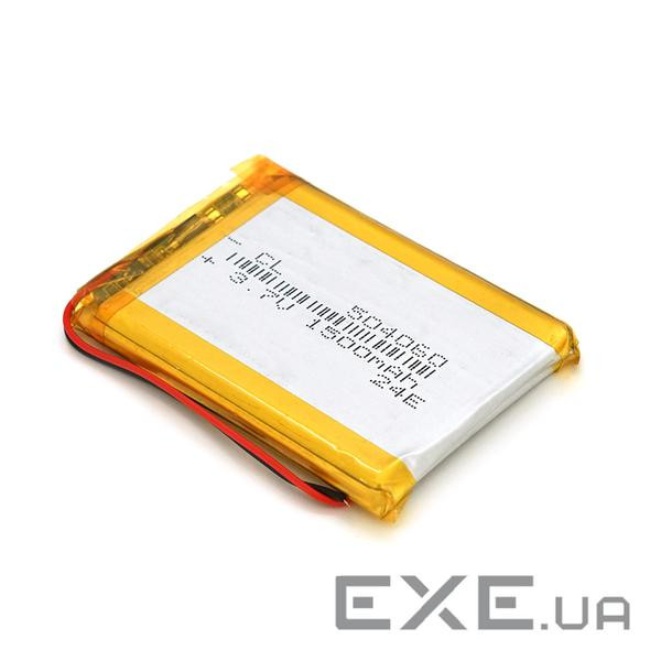 Літій-полімерний акумулятор 5*40*60mm (Li-ion 3.7В 1500мА&middot,год) (504060) ) (504060)