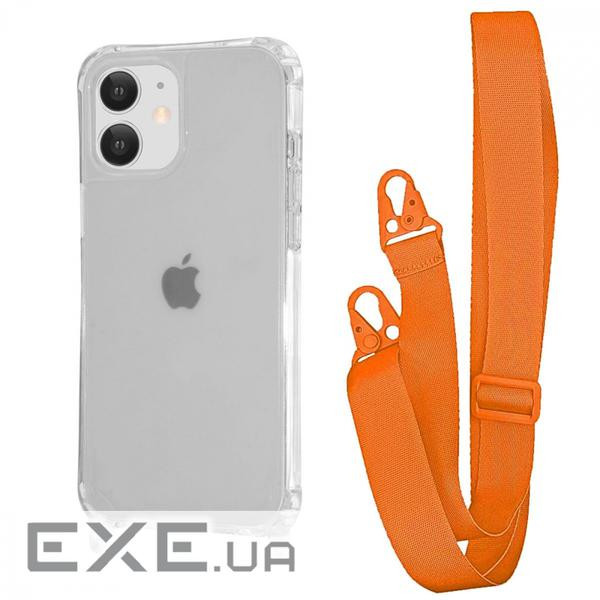 Чохол WAVE Clear Case with Strap iPhone 11 orange (57006 orange)