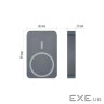 Батарея універсальна EMOS 10000mAh WI1046, 20W, Wireless, grey (B0551GY)