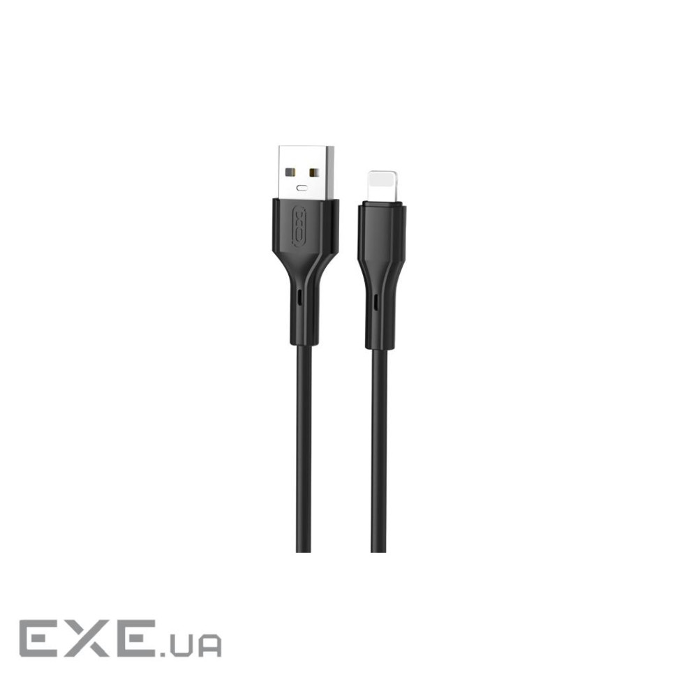 Дата кабель USB 2.0 AM to Lightning 1.0m black XO (NB230_L_Black)