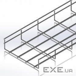 Лоток сітчастий WBC 200х50мм, проволока D4 мм, белый цинк, 2,5 м (CMS-WBC4-20050Z)